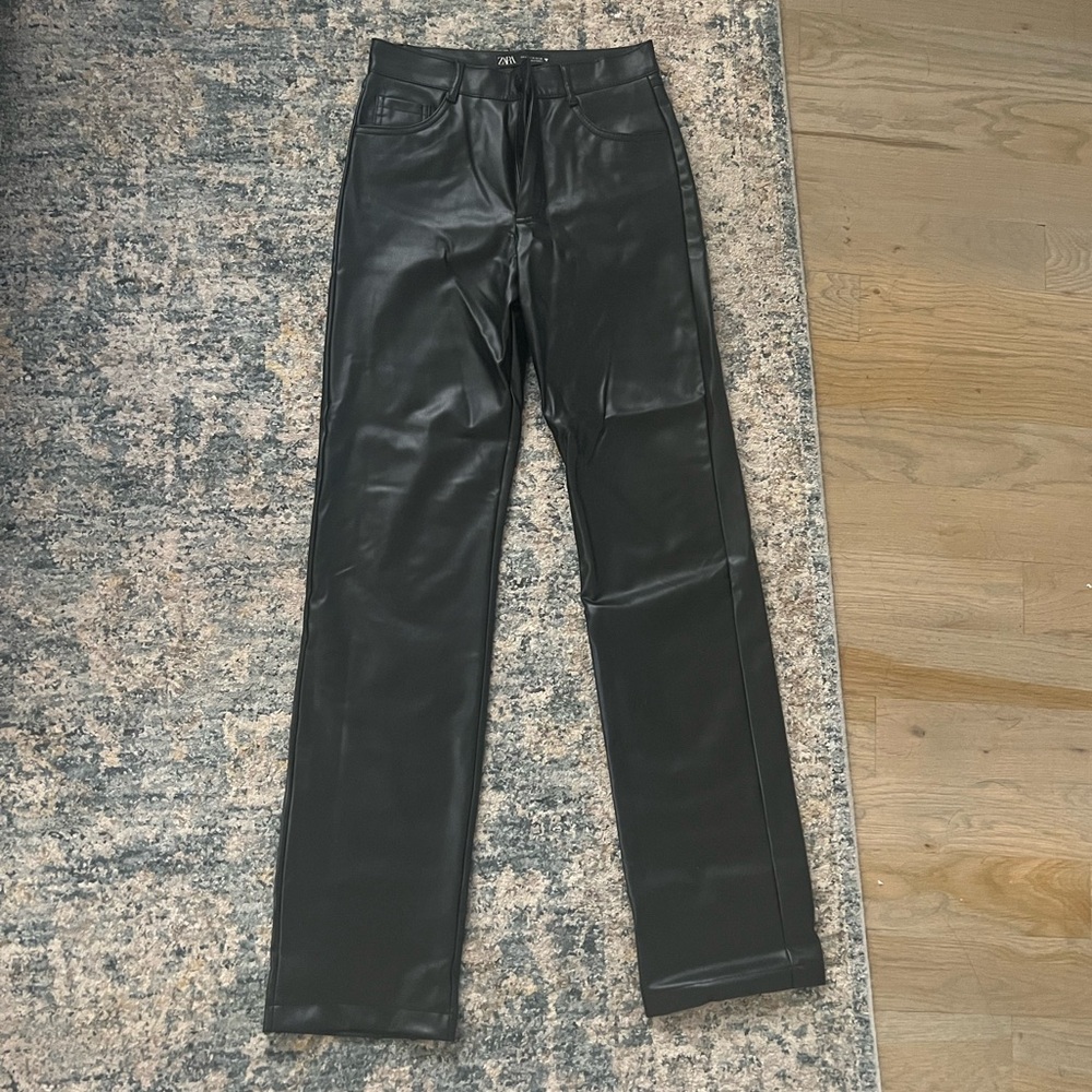 Zara leather pants